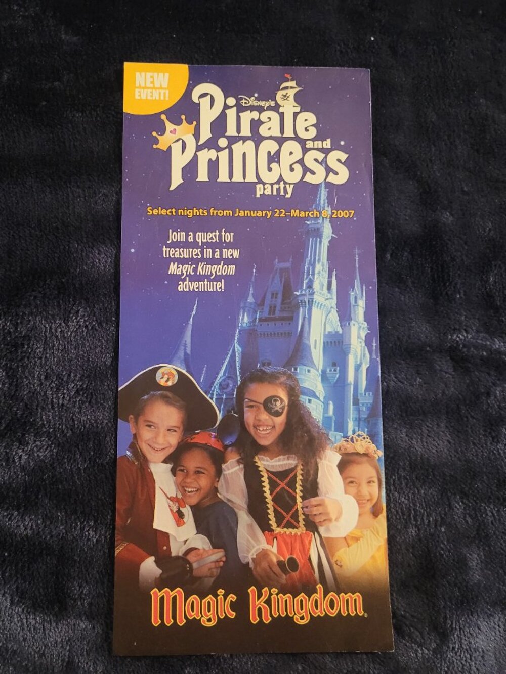 2007 Disney’s Pirate and Princess Party brochure – Magic Kingdom
